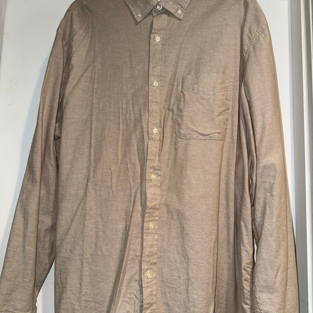 Old Navy Men's Tan Button Down Shirt